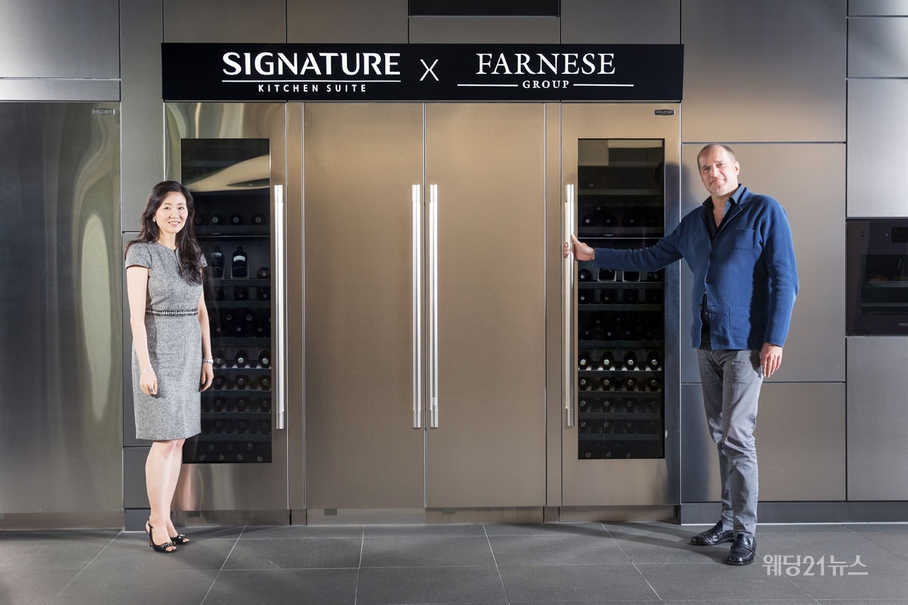 사진 : 아시아 최초의 마스터 오브 와인(WM) 지니 조리, 파네세 총괄 디렉터 다비네 바끼오띠까