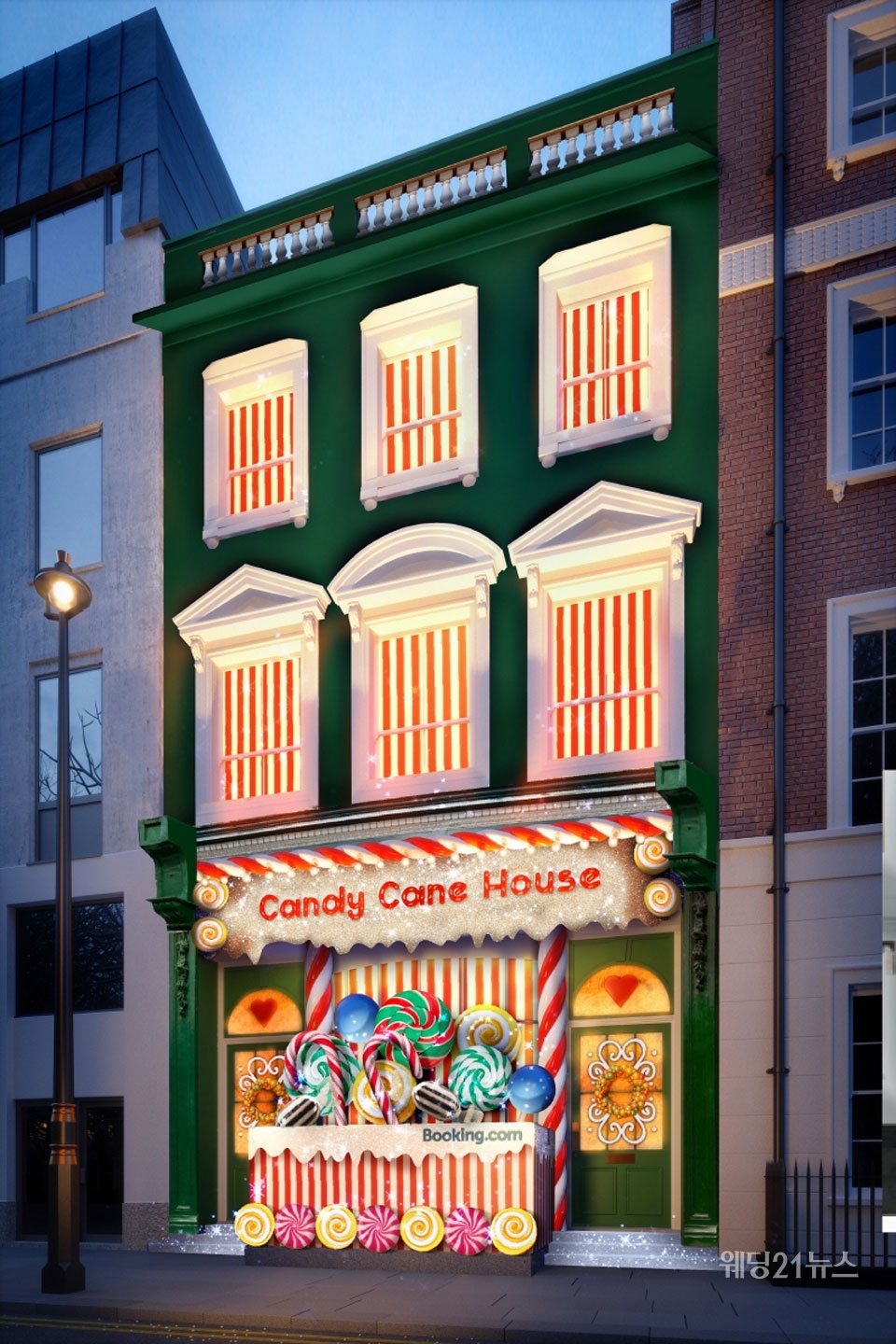 사진 : 부킹닷컴, 크리스마스 맞아 세상에서 가장 달콤한 숙소 ‘캔디케인 하우스’
